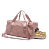 Shoe position dry and wet separation sports female yoga fitness bag large capacity travel bag sports training