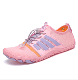 New couple fitness sneakers beach swimming shoes multifunctional outdoor shoes (Color: Pink)