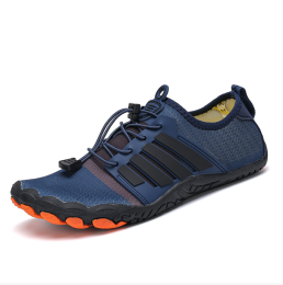 New couple fitness sneakers beach swimming shoes multifunctional outdoor shoes (Color: Dark Blue)