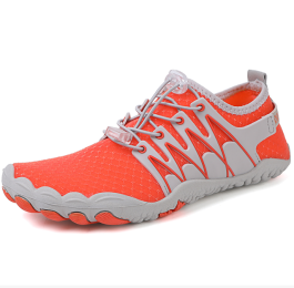 New couple fitness sneakers outdoor beach swimming shoes men's and women's outdoor fitness shoes (Color: Orange)