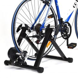 Indoor Fitness 8 Levels Adjustable Resistance Steel Bicycle Exercise Stand (Color: As show the pic)